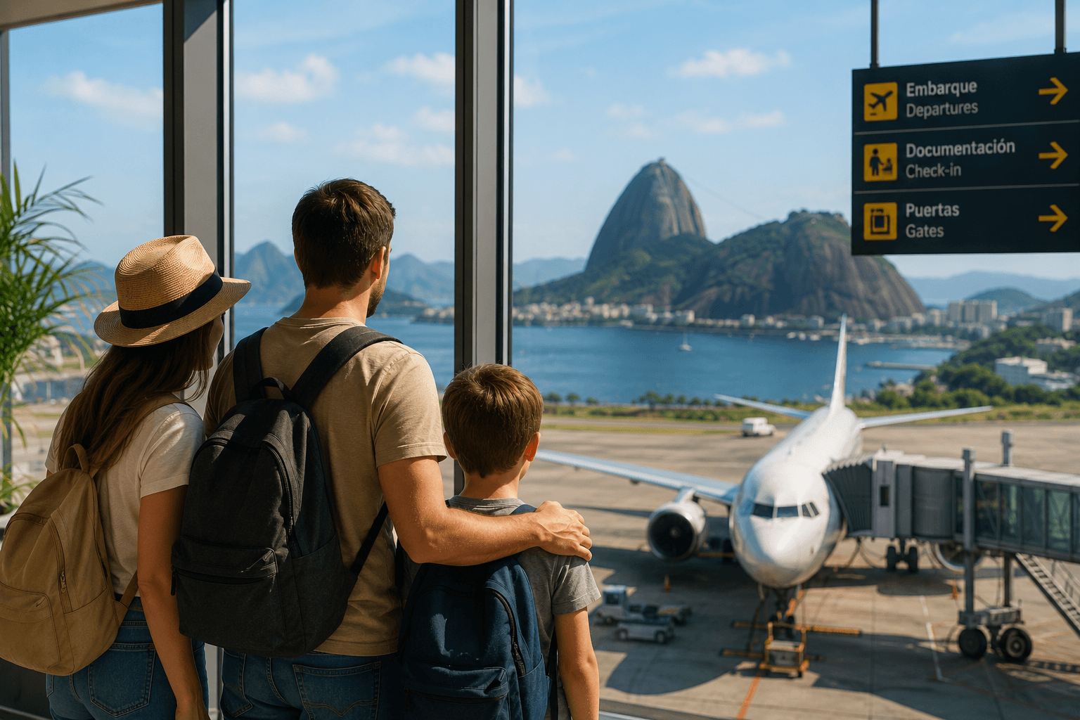 Requisitos para viajar a Brasil con menores